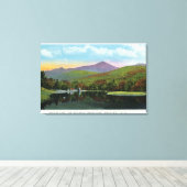 インディアンヘッドとシャドウレイクビュー キャンバスプリント (インサイチュ (ウッドフロア))