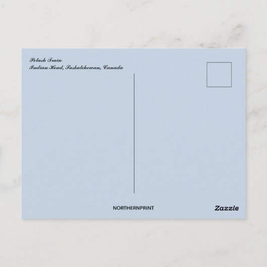 インディアンヘッドサスカチュワンのカナダはがき ポストカード (裏面)