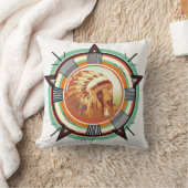 インディアンヘッドテストパターンのカスタマイズ可能 クッション (ブランケット)