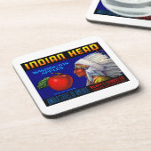 インディアンヘッドワシントンリンゴ コースター (左側)