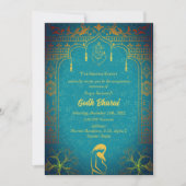 インディアンベビーシャワーゴッドバライヒンズー 招待状 (正面)