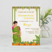 インディアンベビーシャワー招待状カードシーマンサム 招待状 (スタンド正面)