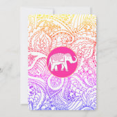 インディアンベビーファーストライスアナプラシャナセレモニー 招待状 (裏面)