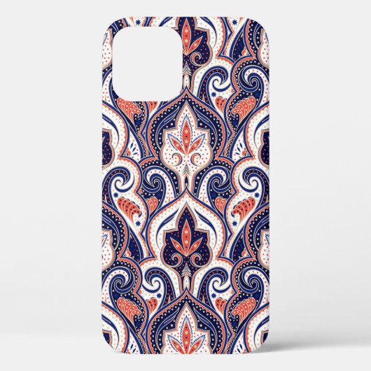 インディアンペイズリーパターンのシームレス化。ペルシャ唐草 Case-Mate iPhoneケース (裏面)