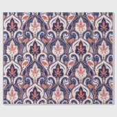 インディアンペイズリーパターンシームレス。ペルシャのアラベスク ラッピングペーパー (フラット)