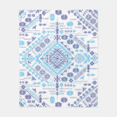 インディアンペイズリーラグ、民族曼荼羅のパターン。 フリースブランケット (正面)