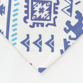 インディアンペイズリーラグ、民族曼荼羅のパターン。 フリースブランケット (角)