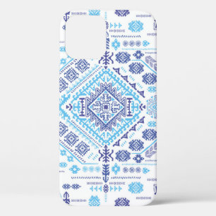 インディアンペイズリーラグ、民族曼荼羅のパターン。 iPhone 12ケース