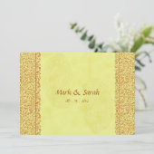 インディアンペイズリー結婚式招待状 招待状 (スタンド正面)