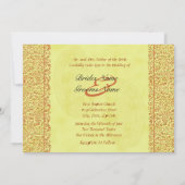 インディアンペイズリー結婚式招待状 招待状 (裏面)