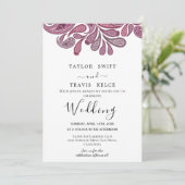 インディアンペイズリー金ゴールド結婚式招待状 招待状 (スタンド正面)