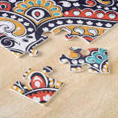 インディアンペイズリー：民族曼荼羅模様 ジグソーパズル (側面)