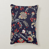 インディアンペイズリー、海軍の背伝統的景、. アクセントクッション (裏面(縦))