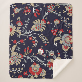 インディアンペイズリー、海軍の背伝統的景、. シェルパブランケット