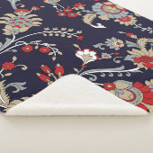 インディアンペイズリー、海軍の背伝統的景、. シェルパブランケット (3/4)