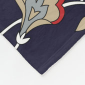 インディアンペイズリー、海軍の背伝統的景、. フリースブランケット (角)