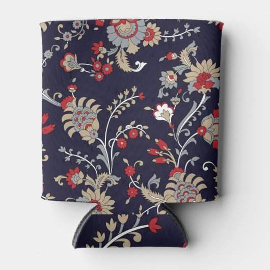 インディアンペイズリー、海軍の背伝統的景、. 缶クーラー (正面)