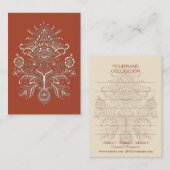 インディアンペイズリーII – 名刺 (正面/裏面)