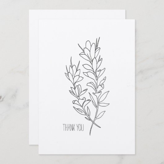 インディアンペイントブラシサンキューカード シーズンカード (正面/裏面)