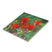 インディアンペイン絵画トブラシ-オリジナルフラワーアート タイル (側面)