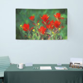 インディアンペイン絵画トブラシ-オリジナルフラワーアート 横断幕 (トレードショー)