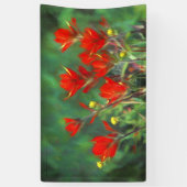 インディアンペイン絵画トブラシ-オリジナルフラワーアート 横断幕 (縦)