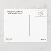 インディアンホリフェスティバル ポストカード (裏面)