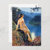 インディアンマイデンズ1920年代カレンダガールズハガキ ポストカード (正面/裏面)