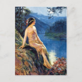 インディアンマイデンズ1920年代カレンダガールズハガキ ポストカード (正面)