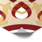 インディアンマンダラデザインメンディsangeetウェルカムサイン ポスター (角)