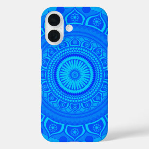 インディアンマンダラブルー iPhone 16ケース