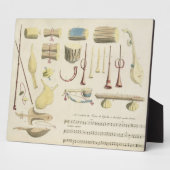 インディアンミュージカル楽器、プレート23 「織田」より フォトプラーク (側面)