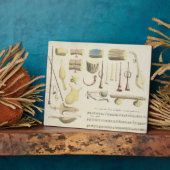 インディアンミュージカル楽器、プレート23 「織田」より フォトプラーク (側面)