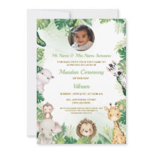 インディアンムンダンセレモニー招待状トンスール招待状