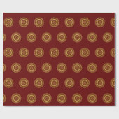 インディアンメンディ伝統的デザインラッピング紙 ラッピングペーパー (フラット)