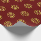インディアンメンディ伝統的デザインラッピング紙 ラッピングペーパー (角)