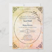 インディアンモダンヒンドゥー結婚ズの美しさ 招待状 (正面)