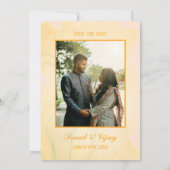 インディアンモダンヒンドゥー結婚ズGaneshaロゴチャクラ 招待状 (裏面)