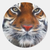 インディアンユングルズの主ベンガル王室のトラ ラウンドシール (正面)