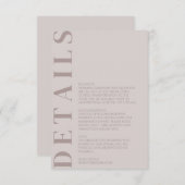 インディアンライトグレーのエンクロージャカード エンクロージャーカード (正面/裏面)