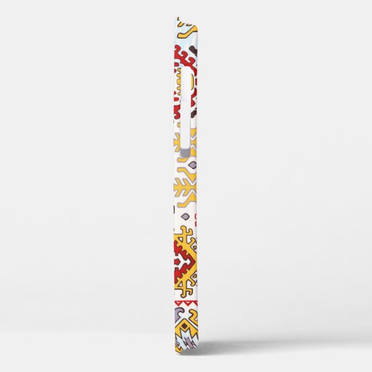 インディアンラグペイズリーオーナメントパターン。マンダル民族 Case-Mate iPhoneケース (裏面 / 左)