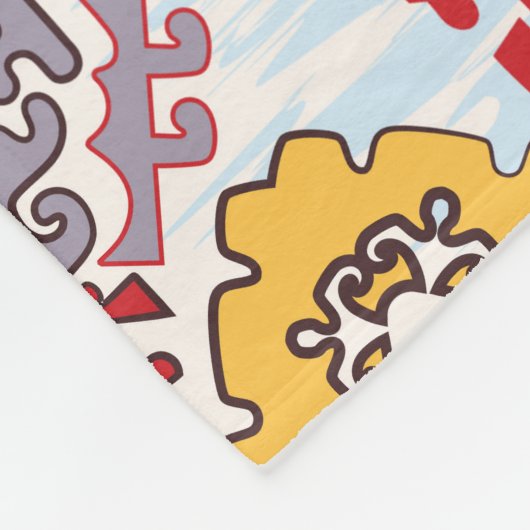 インディアンラグ、ペイズリー曼荼羅、ヨガ フリースブランケット (角)