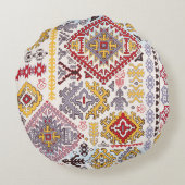 インディアンラグ、ペイズリー曼荼羅、ヨガ ラウンドクッション (裏面)