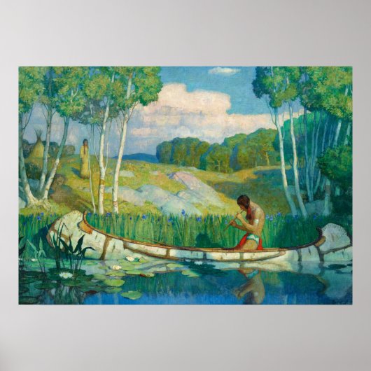 インディアンラブコール， 1927 by Newell Convers Wyeth ポスター (正面)