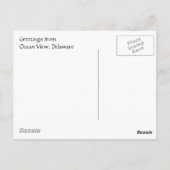 インディアンリバーインレット海ビューポストカード ポストカード (裏面)