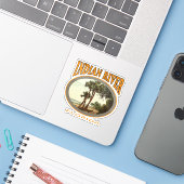 インディアンリバーフロリダとヴィンテージ画像 シール (ノートパソコンとiPhone)