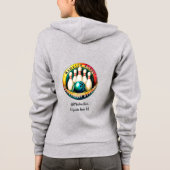 インディアンリバーブラックレターフルジップフード付きスウェットシャツ パーカ (裏面)