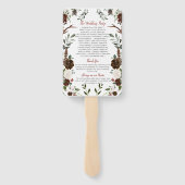 インディアンレッドフォレストグリーンボー素朴〔雄ジカの〕枝角 ハンドファン (裏面)