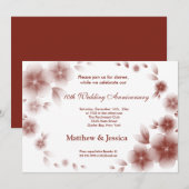 インディアンレッド チェリーブロッサム アニバーサリー 招待状 (正面/裏面)