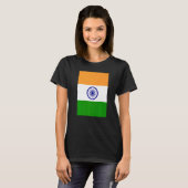 インディアンレトロヴィンテージ国旗インド Tシャツ (正面フル)